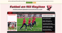 Desktop Screenshot of futbolenmilrayitas.com.ar