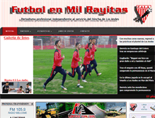 Tablet Screenshot of futbolenmilrayitas.com.ar
